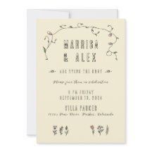 手作り結婚式招待状