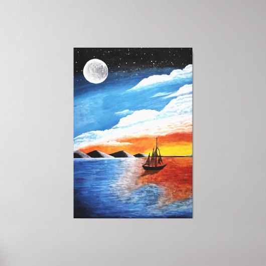 手作り絵画の夜 キャンバスプリント (正面)