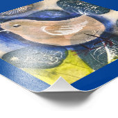 手作り絵画の – コラージュ、ボチョバード フォトプリント            (角)