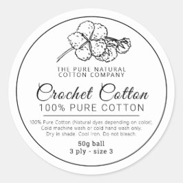 手作り綿糸編み綿糸製品 ラウンドシール