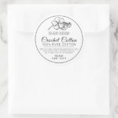 手作り綿糸編み綿糸製品 ラウンドシール (バッグ)