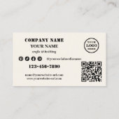 手作り編み物工芸品ウール 名刺 (裏面)