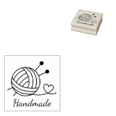 手作り編み物糸のボール ラバースタンプ (押印)