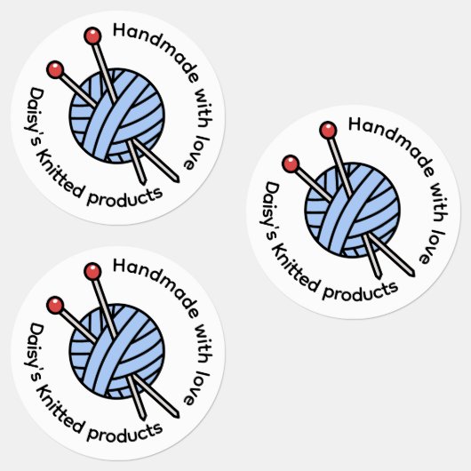 手作り編み物 パーソナライズされた ラベル (グループ)