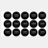 手作り編集可能パーソナライズされたラウンド ラベル (シート)