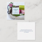 手作り職人せっけんメーカー製品 スクエア名刺 (正面/裏面)