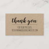 手作り職人クラフトビジネスサンキューカード 名刺 (正面)
