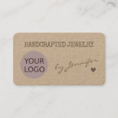 手作り自然素朴紙手作り名 名刺 (正面)