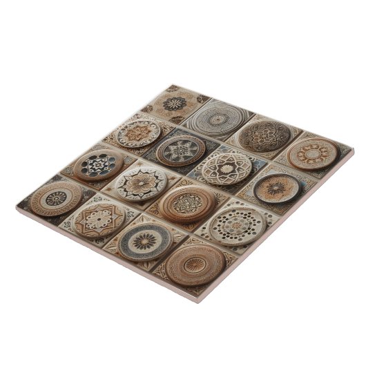 手作り芸術的タイルデザイン タイル (側面)