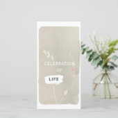 手作り葬式カードに触れる人生お祝い (スタンド正面)