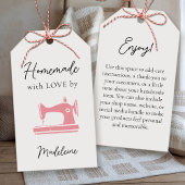 手作り裁縫アーティザンクラフターキルターピンクラベル ギフトタグ