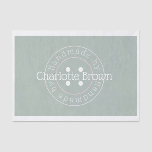 手作り裁縫ボタンティッシュペーパー 薄葉紙 (正面)