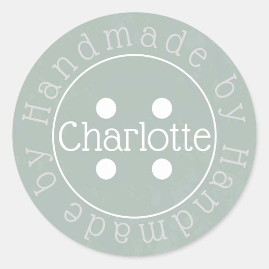 手作り裁縫ボタン紙シール ラウンドシール (正面)