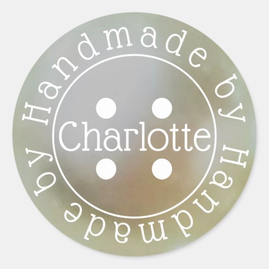 手作り裁縫ボタン紙シール ラウンドシール (正面)
