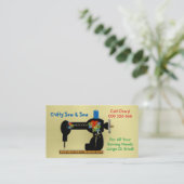 手作り裁縫修理化粧品製造名刺 名刺 (スタンド正面)