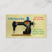 手作り裁縫修理化粧品製造名刺 名刺 (正面)