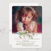 手作り装飾写真招待状 招待状 (正面/裏面)