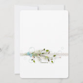 手作り装飾写真招待状 招待状 (裏面)