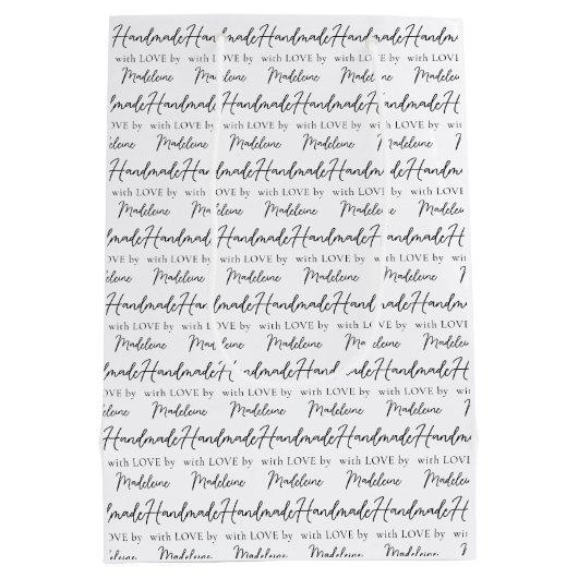 手作り製品のパッケージ職人 クラフター メーカー ミディアムペーパーバッグ (裏面)