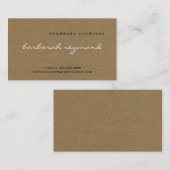 手作り製品はクラフトのテクスチャーにフェイクvisit-card 名刺 (正面/裏面)