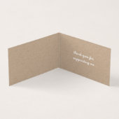 手作り製品クラフト折り畳み名刺 名刺 (内部)