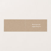 手作り製品クラフト折り畳み名刺 名刺 (内部フラット)