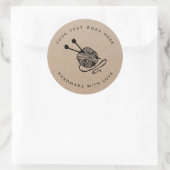 手作り製品クラフト編み物クラシックラウンドSti ラウンドシール (バッグ)