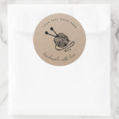 手作り製品クラフト編み物 ラウンドシール (バッグ)