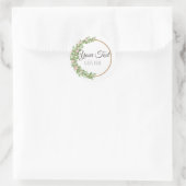 手作り製品シンプルトレンディーフローラリース ラウンドシール (バッグ)