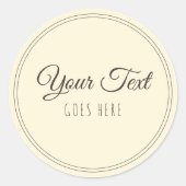 手作り製品シンプルトレンディーモダン ラウンドシール (正面)