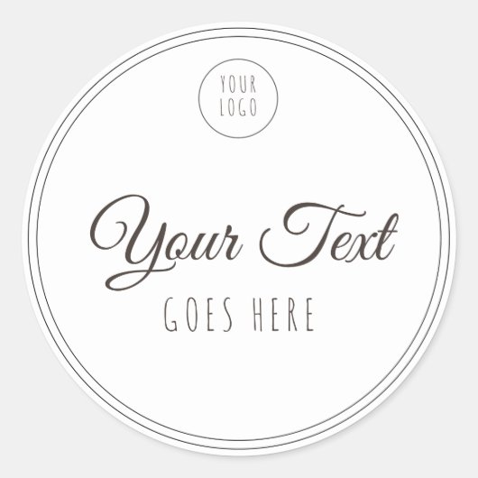 手作り製品シンプルトレンディーモダン ラウンドシール (正面)