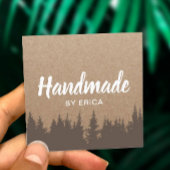 手作り製品パインフォレストクラフ素朴ト スクエア名刺