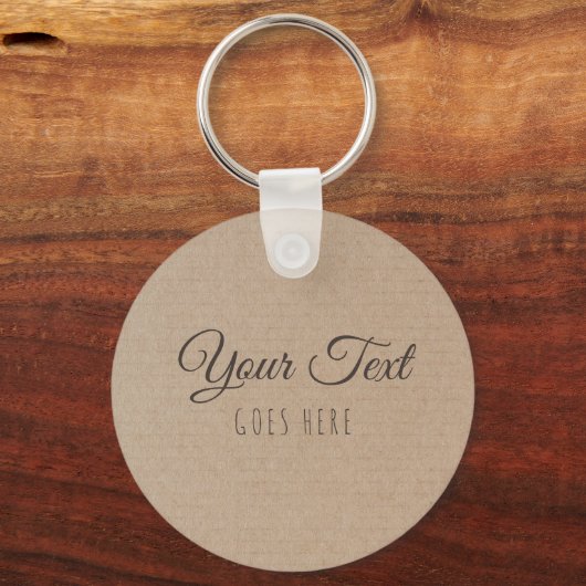 手作り製品ヴィンテージシンプルトレンディークラフト紙 キーホルダー (正面)