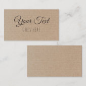 手作り製品ヴィンテージシンプルトレンディークラフト紙 名刺 (正面/裏面)