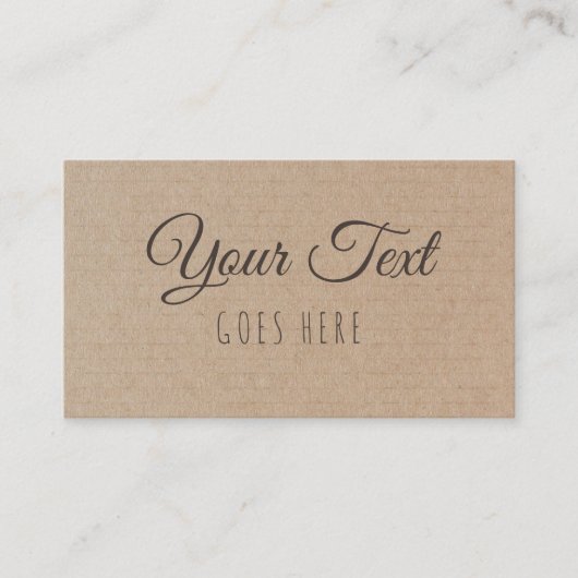 手作り製品ヴィンテージシンプルトレンディークラフト紙 名刺 (正面)