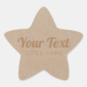 手作り製品ヴィンテージシンプルトレンディークラフト紙 星シール (正面)