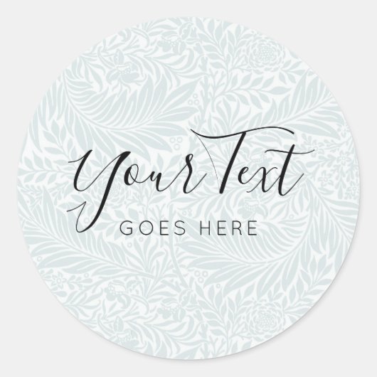 手作り製品ヴィンテージトレンディーフローラプリントクラス ラウンドシール (正面)