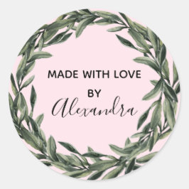 手作り製品ヴィンテージブランチトレンディーピンク ラウンドシール