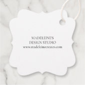 手作り製品編み物工芸品ギフト フェイバータグ (裏面)