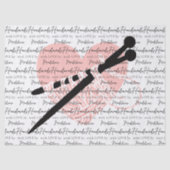 手作り製品編み物工芸品ハート 薄葉紙 (正面)