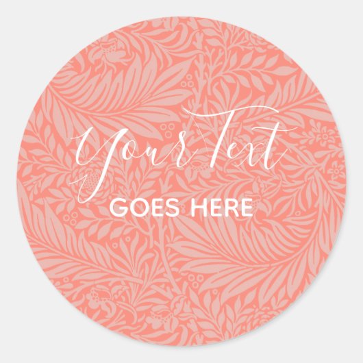 手作り製品花柄タンゲリン ラウンドシール (正面)