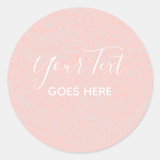 手作り製品花柄タンゲリン ラウンドシール (正面)