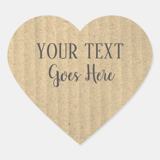 手作り製素朴品シンプル紙 ハートシール (正面)