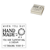 手作り買の時は包装ありがとう ラバースタンプ (押印)