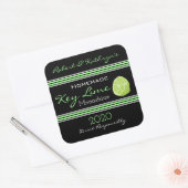 手作り鍵ライムムーンシャパーソナライズされたイン スクエアシール (封筒)