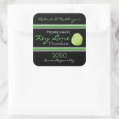 手作り鍵ライムムーンシャパーソナライズされたイン スクエアシール (バッグ)