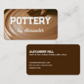手作り陶器 名刺 (正面/裏面)