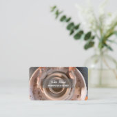 手作り陶器 名刺 (スタンド正面)