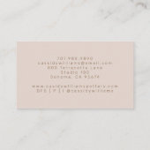 手作り陶芸陶磁器 名刺 (裏面)