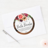 手作り風呂爆弾のカスタマイズ可能なラベル ラウンドシール (封筒)